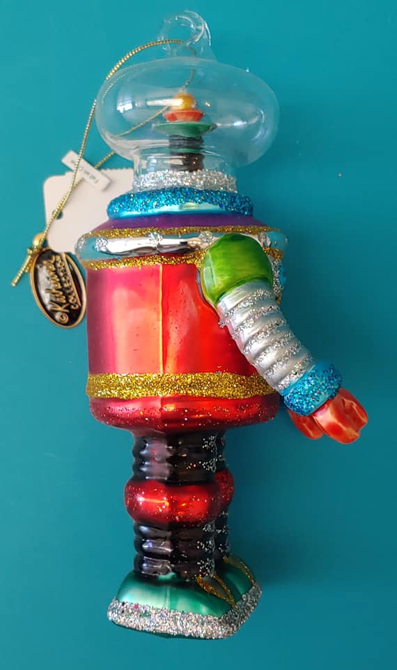 Décoration De Noël RAZ - Ornement En Verre Soufflé Robot (5.5 Pouces)
