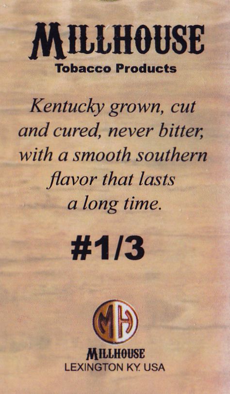 millhouse tobacco DEANNA LUND MILLHOUSE TRADING CARD