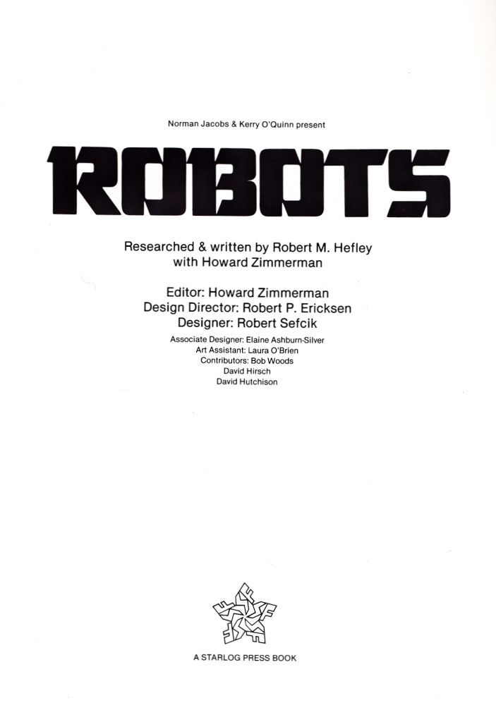 1978／STARLOG PHOTO GUIDEBOOK・ROBOTS。【欠損】 - 洋書